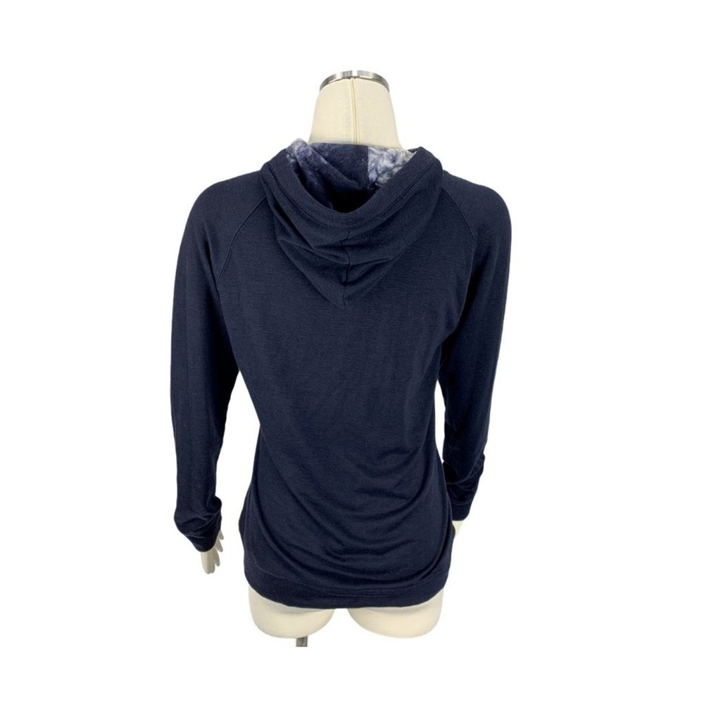 Colorado Clothing Medium Navy Tie Dye Zip Hoodie Sweatshirt - Picture 3 of 5
